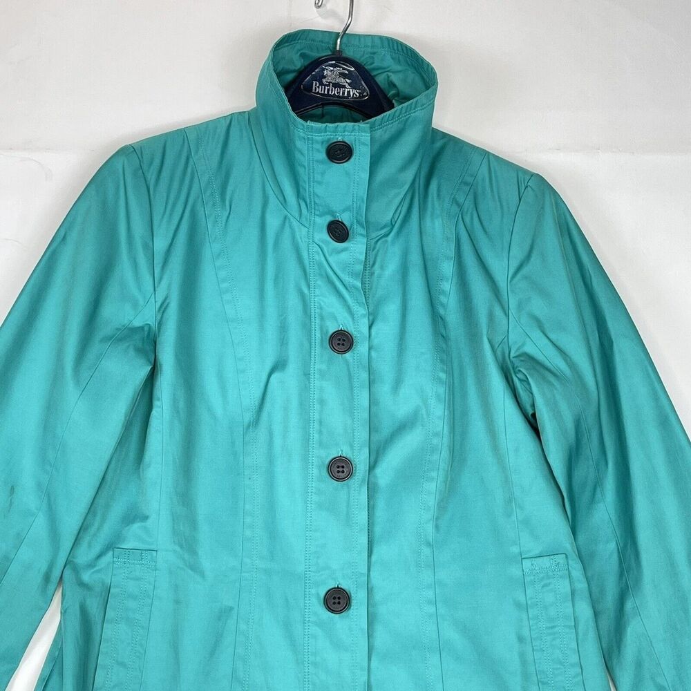 Marc New York Womens Trench Jacket Coat Green Size M - Picture 4 of 16